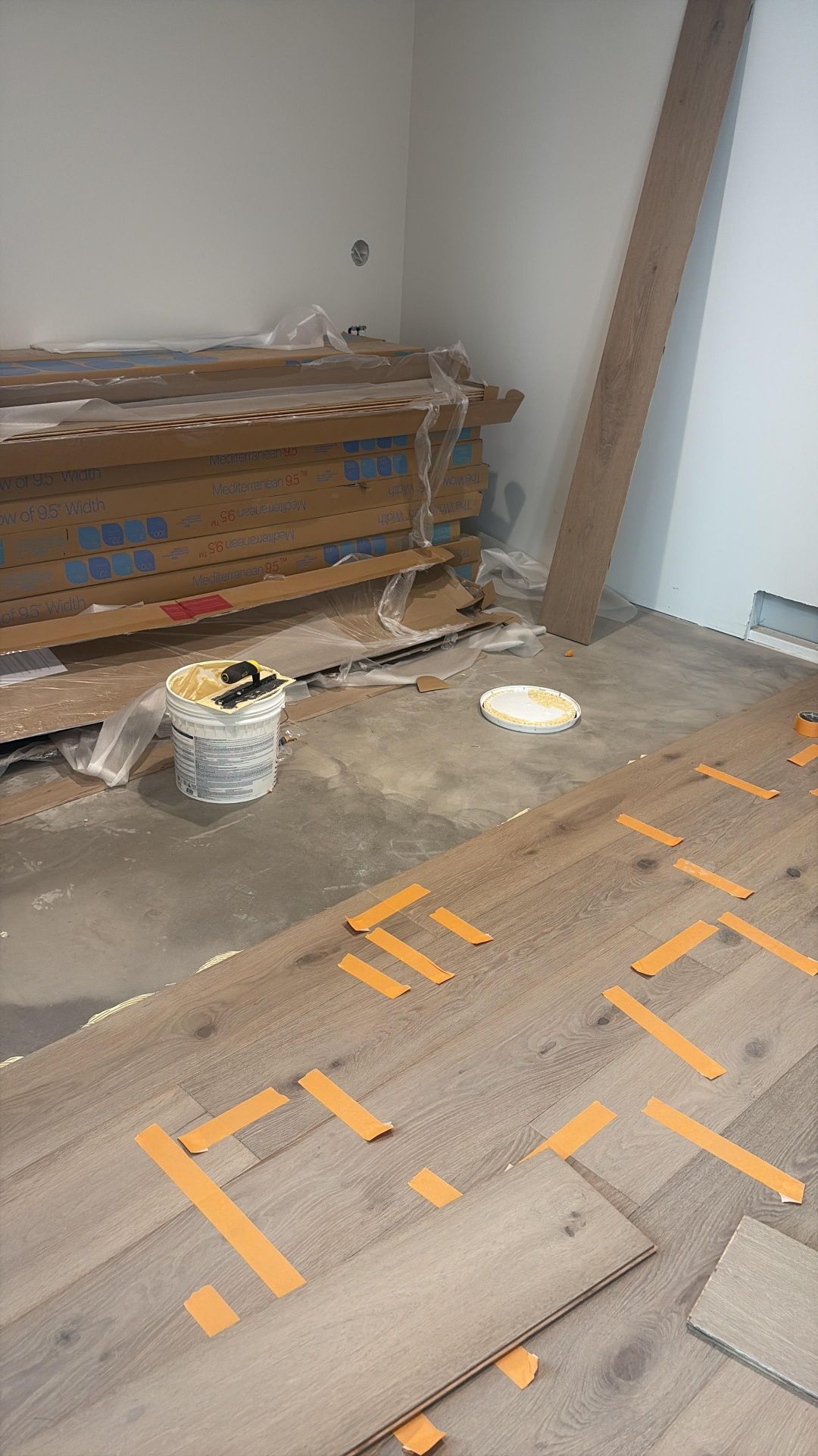 Flooring installation process
